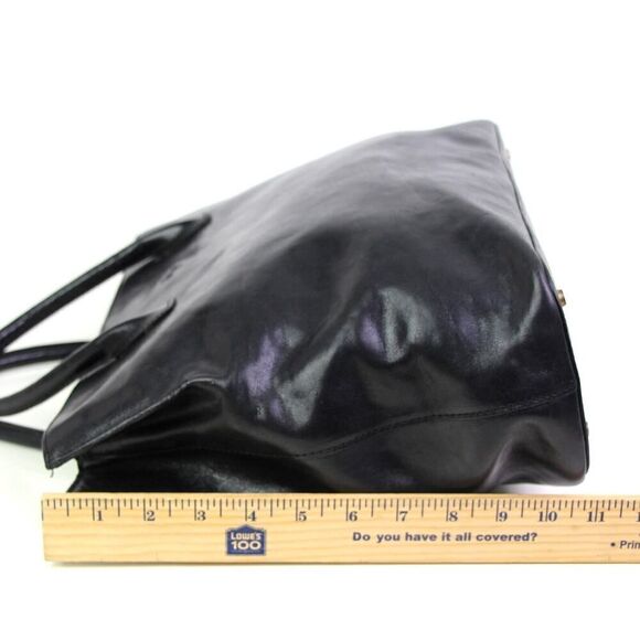 Monsac SMOOTH BLACK REAL LEATHER CLASSIC BUSINESS SATCHEL TOTE BAG HANDBAG PURSE - Picture 14 of 15